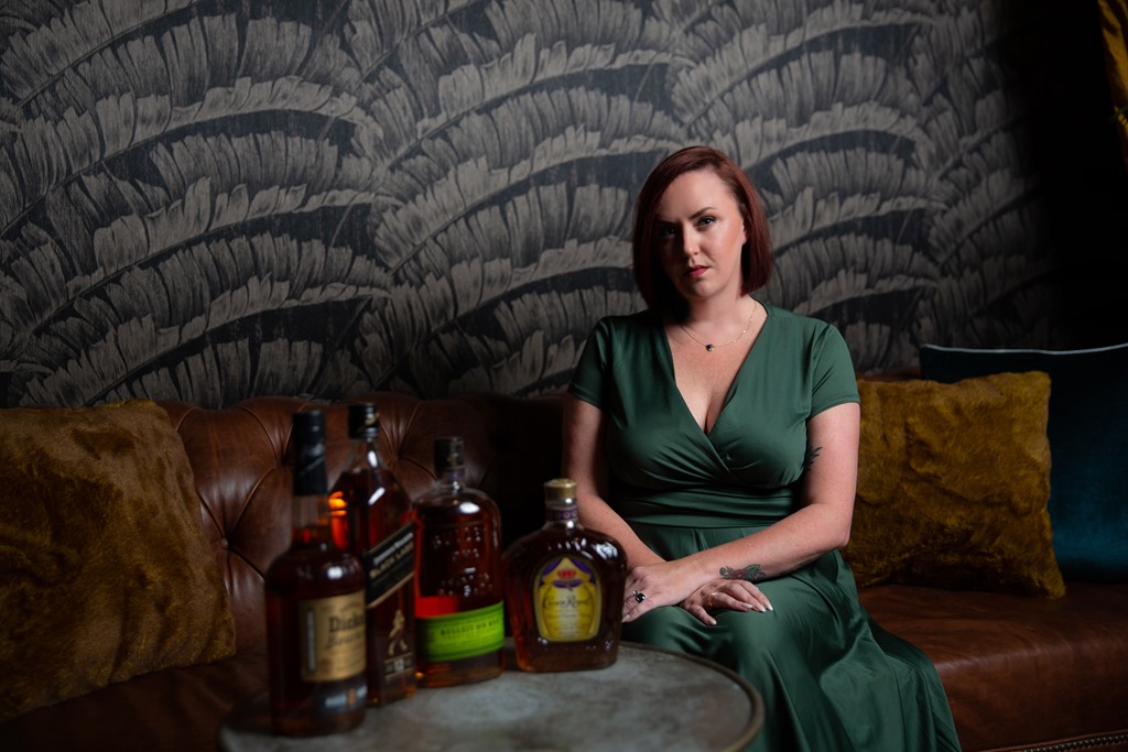Heather Chaney - Bulleit bourbon, Johnnie Walker blended scotch, George Dickel Tennessee Whisky, Crown Royal Canadian whiskey
